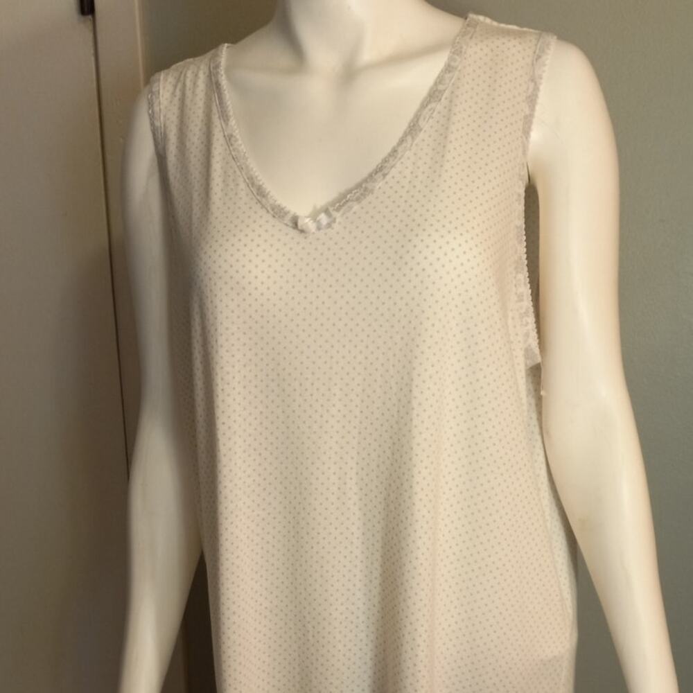 Carole Hochman Polka Dot Nightgown Cozycore Sleep Lounge Dress Sz XL Comfort - Picture 10 of 11